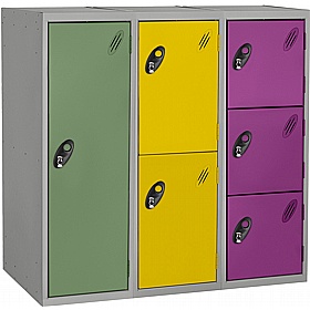 Stellar Probe Equinox Antibacterial Half Height Lockers with Hasp and Staple Lock