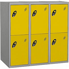 Stellar Probe Equinox Antibacterial Half Height Lockers with Hasp and Staple Lock - School Furniture