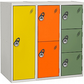 Stellar Probe Equinox Antibacterial Half Height Lockers with Manual Combination Lock