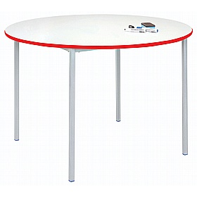 Blanco Fully Welded Circular Whiteboard School Tables
