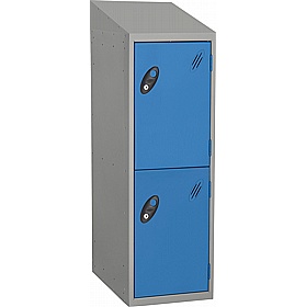 Stellar Probe Antibacterial Sloping Top Half Height Lockers with Cam Lock - School Furniture