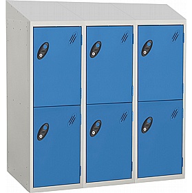 Stellar Probe Antibacterial Sloping Top Half Height Lockers with Cam Lock - School Furniture