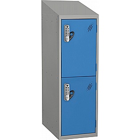 Stellar Probe Antibacterial Sloping Top Half Height Lockers with Digital Combination Lock - School Furniture