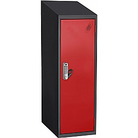 Stellar Probe Antibacterial Sloping Top Half Height Lockers with Digital Combination Lock - School Furniture