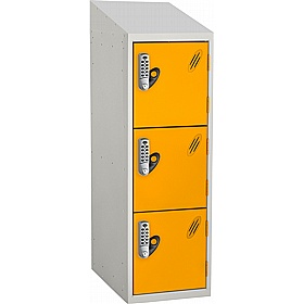Stellar Probe Antibacterial Sloping Top Half Height Lockers with Digital Combination Lock - School Furniture