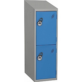 Stellar Probe Antibacterial Sloping Top Half Height Lockers with Manual Combination Lock - School Furniture