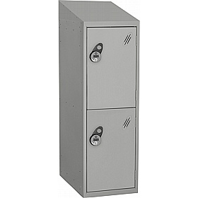Stellar Probe Antibacterial Sloping Top Half Height Lockers with Manual Combination Lock - School Furniture