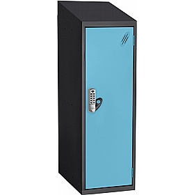 Stellar Probe Equinox Antibacterial Sloping Top Half Height Lockers with Digital Combination Lock - School Furniture