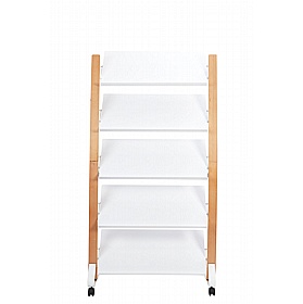 Woody 15 Compartment Mobile Leaflet / Brochure Dispenser - Display Equipment