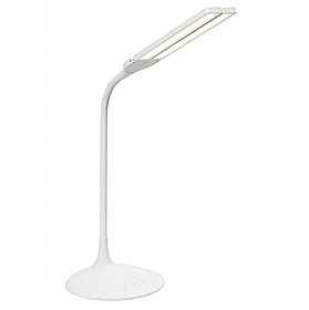 Crest White Twin LED Desk Lamp - Office Accessories