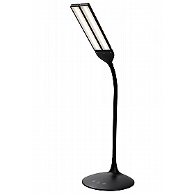 Crest Black Twin LED Desk Lamp - Office Accessories