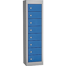 Stellar Probe Antibacterial 8 Compartment Personal Effects Lockers with Cam Lock - Office Storage