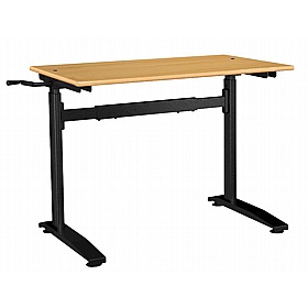 Axis Noir Crank Height Adjustable School Desks - School Furniture