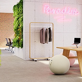 Woody Mobile Coat Rail - Office Accessories