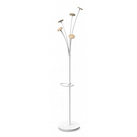 Festival Woody White Office Coat Stands