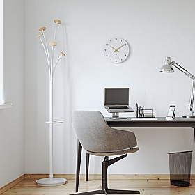 Festival Woody White Office Coat Stands - Office Accessories