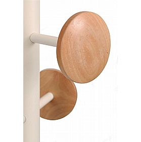 Music Woody White Office Coat Stand - Office Accessories