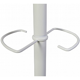Music Woody White Office Coat Stand - Office Accessories