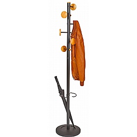 Music Woody Black Office Coat Stand - Office Accessories