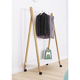 Woody Sleek Mobile Coat Rail - Office Accessories