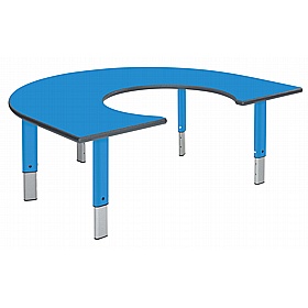 Start Right Bright Height Adjustable Rainbow School Tables