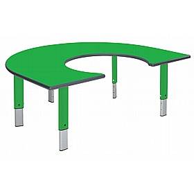 Start Right Bright Height Adjustable Rainbow School Tables - School Furniture