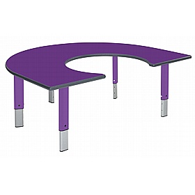 Start Right Bright Height Adjustable Rainbow School Tables - School Furniture