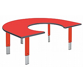 Start Right Bright Height Adjustable Rainbow School Tables - School Furniture