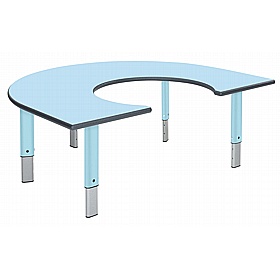 Start Right Bright Height Adjustable Rainbow School Tables - School Furniture