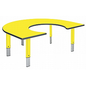 Start Right Bright Height Adjustable Rainbow School Tables - School Furniture