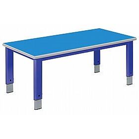 Start Right Bright Height Adjustable Rectangular School Tables - School Furniture