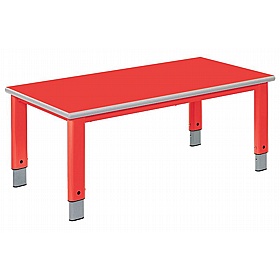 Start Right Bright Height Adjustable Rectangular School Tables - School Furniture