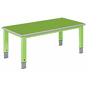 Start Right Bright Height Adjustable Rectangular School Tables - School Furniture