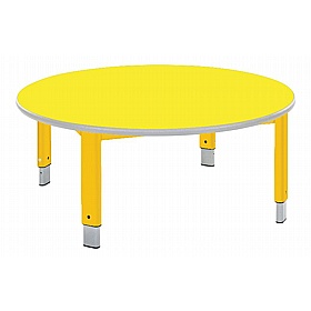 Start Right Bright Height Adjustable Circular School Tables - School Furniture