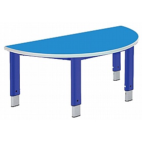 Start Right Bright Height Adjustable Semi Circular School Tables - School Furniture