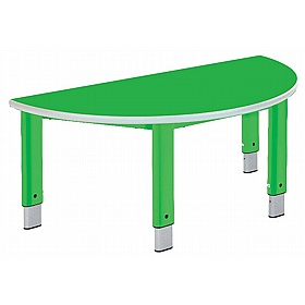 Start Right Bright Height Adjustable Semi Circular School Tables - School Furniture