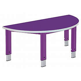 Start Right Bright Height Adjustable Semi Circular School Tables - School Furniture