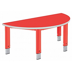 Start Right Bright Height Adjustable Semi Circular School Tables - School Furniture