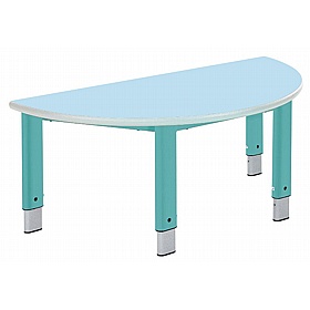 Start Right Bright Height Adjustable Semi Circular School Tables - School Furniture