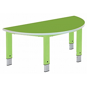 Start Right Bright Height Adjustable Semi Circular School Tables - School Furniture
