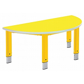 Start Right Bright Height Adjustable Semi Circular School Tables