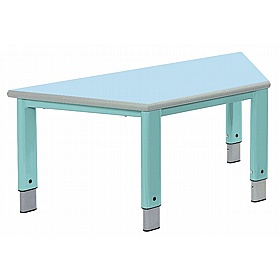 Start Right Bright Height Adjustable Trapezoidal School Tables - School Furniture