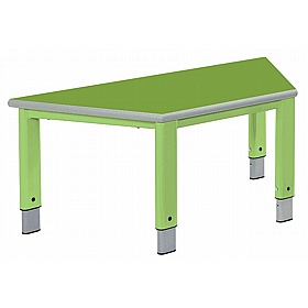 Start Right Bright Height Adjustable Trapezoidal School Tables - School Furniture