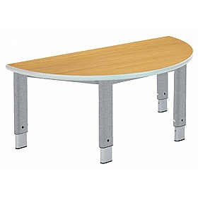 Start Right Height Adjustable Semi Circular School Tables - School Furniture