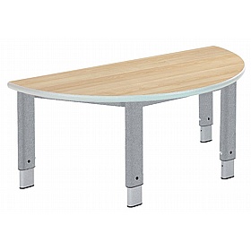 Start Right Height Adjustable Semi Circular School Tables - School Furniture