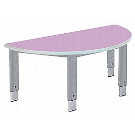 Start Right Height Adjustable Semi Circular School Tables - School Furniture