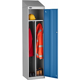 Stellar Probe Antibacterial Sloping Top Clean & Dirty Lockers with Hasp and Staple Lock - Office Storage