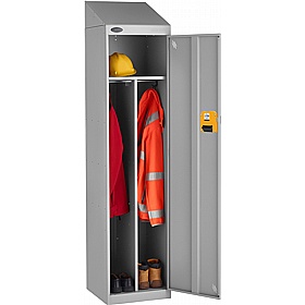 Stellar Probe Antibacterial Sloping Top Clean & Dirty Lockers with Coin Return Lock - Office Storage
