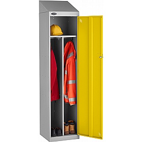 Stellar Probe Equinox Antibacterial Sloping Top Clean & Dirty Lockers with Hasp and Staple Lock