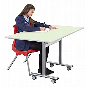Meet Rectangular Tilting Meeting Tables - Meeting Room